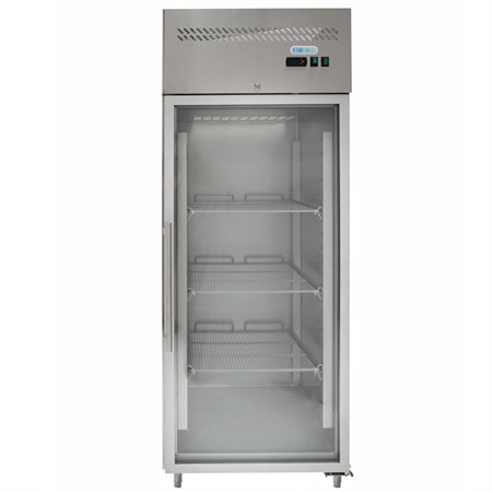 Kylskåp Culina enkelt 650L inkl. 3 gallerhyllor, monoblock, glasdörr