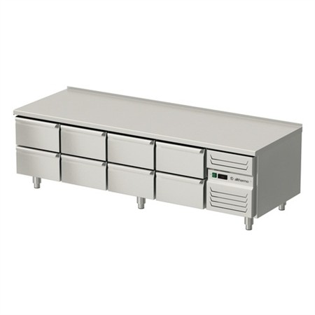 Grillkylbänk Allthermo 8 lådor 2000mm